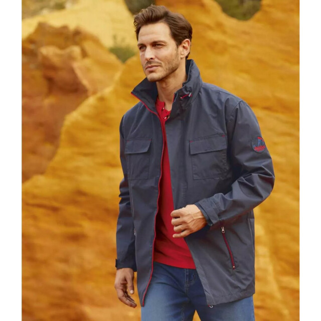 Atlas For Men Windjack met volledige rits voor heren UTAF204_navy large