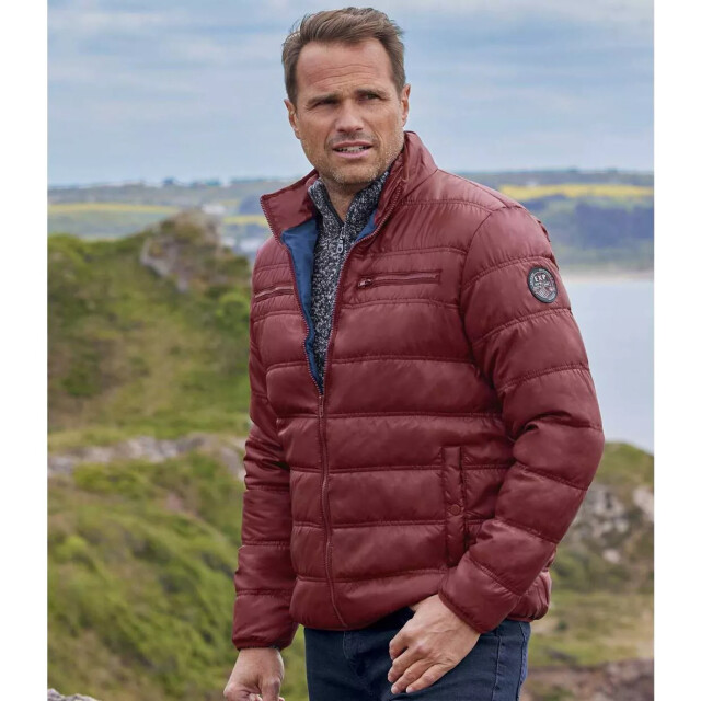 Atlas For Men Heren pufferjack met volledige rits UTAF259_burgundy large
