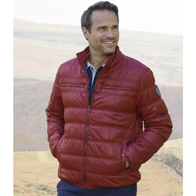 Atlas For Men Heren pufferjack met volledige rits UTAF259_burgundy large