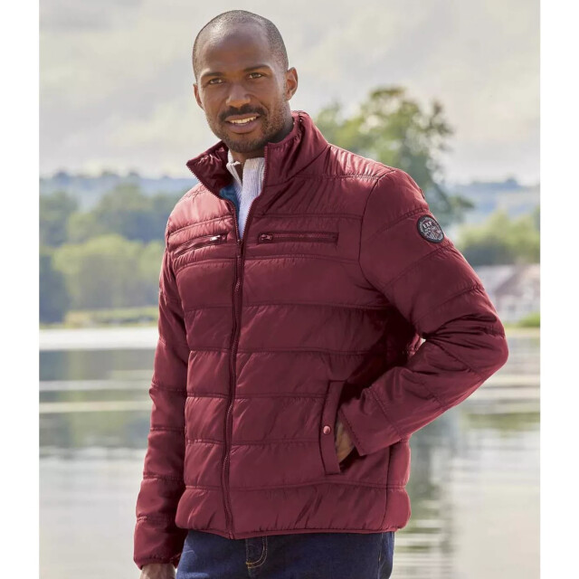 Atlas For Men Heren pufferjack met volledige rits UTAF259_burgundy large
