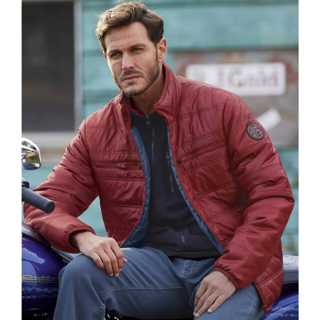 Atlas For Men Heren pufferjack met volledige rits UTAF259_burgundy large