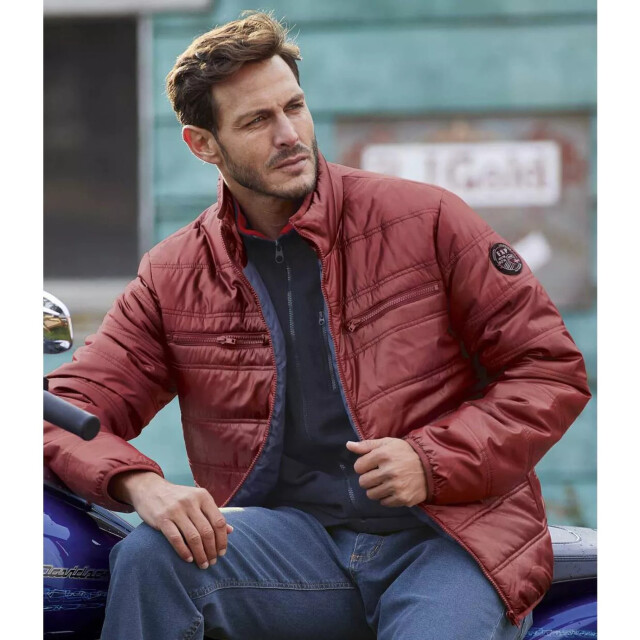 Atlas For Men Heren pufferjack met volledige rits UTAF259_burgundy large