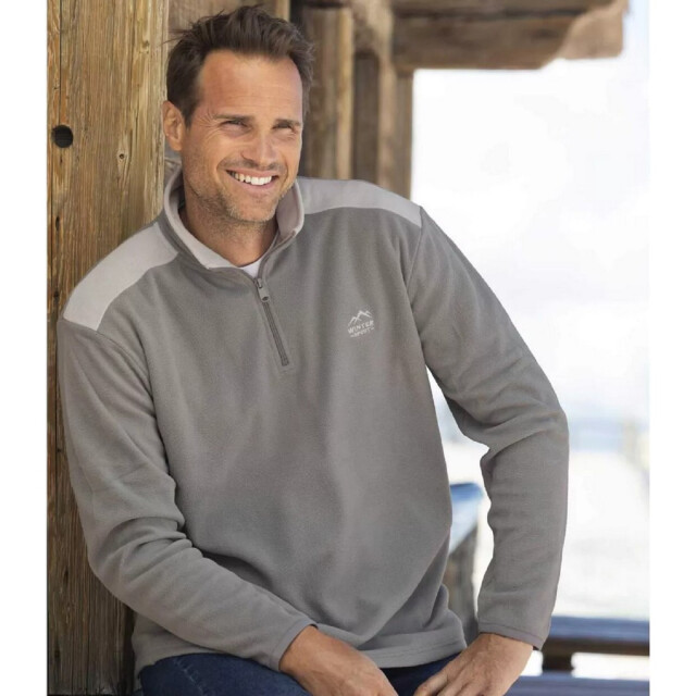Atlas For Men Heren microfleece everyday trui (verpakking van 4) UTAF606_greyblackredblue large