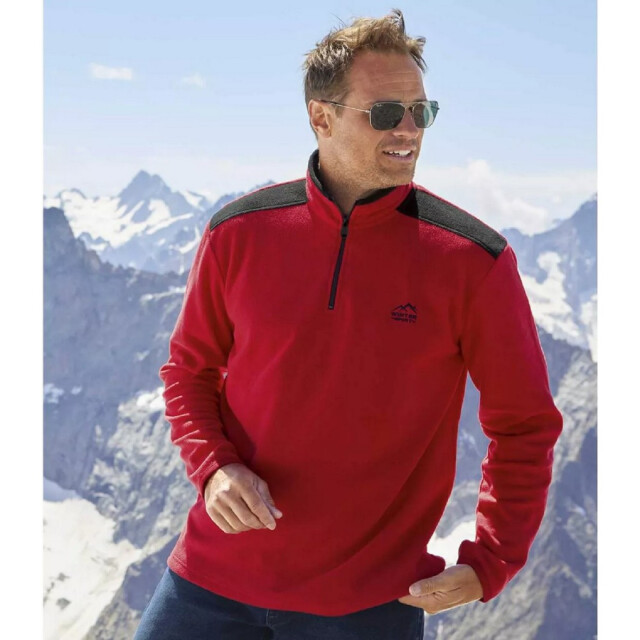 Atlas For Men Heren microfleece everyday trui (verpakking van 4) UTAF606_greyblackredblue large