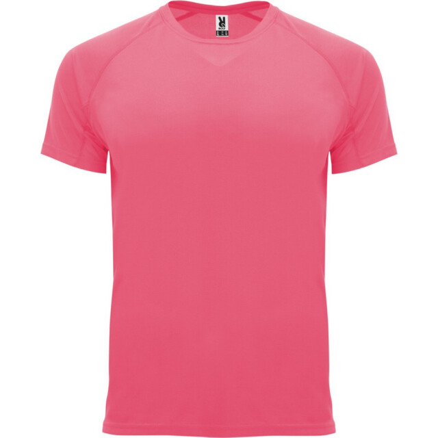Roly Heren bahrein sport t-shirt met korte mouwen UTPF4339_fluorescentpink large