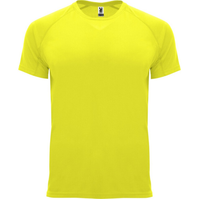 Roly Heren bahrein sport t-shirt met korte mouwen UTPF4339_fluorescentyellow large