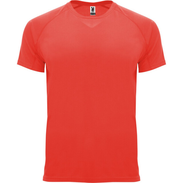 Roly Heren bahrein sport t-shirt met korte mouwen UTPF4339_fluorescentcoral large