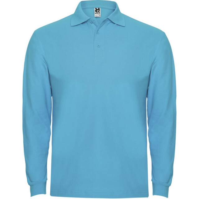 Roly Heren estrella poloshirt met lange mouwen UTPF4296_turquoise large