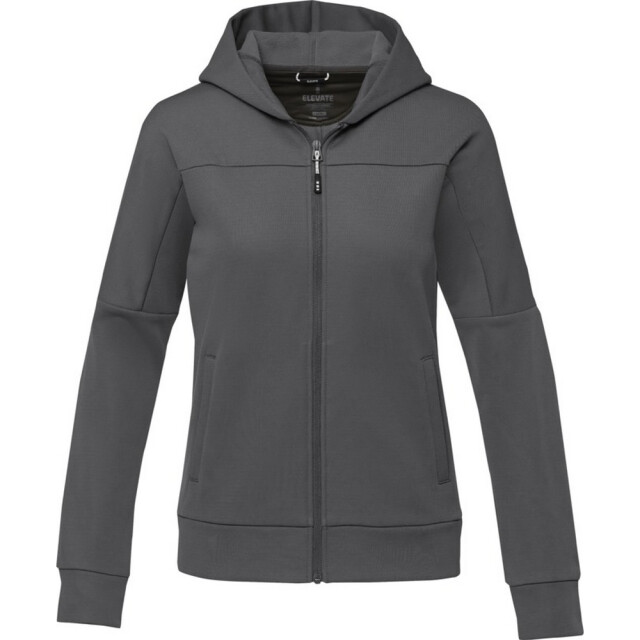 Elevate Life Dames nubia gebreide jas met volledige rits UTPF4085_stormgrey large