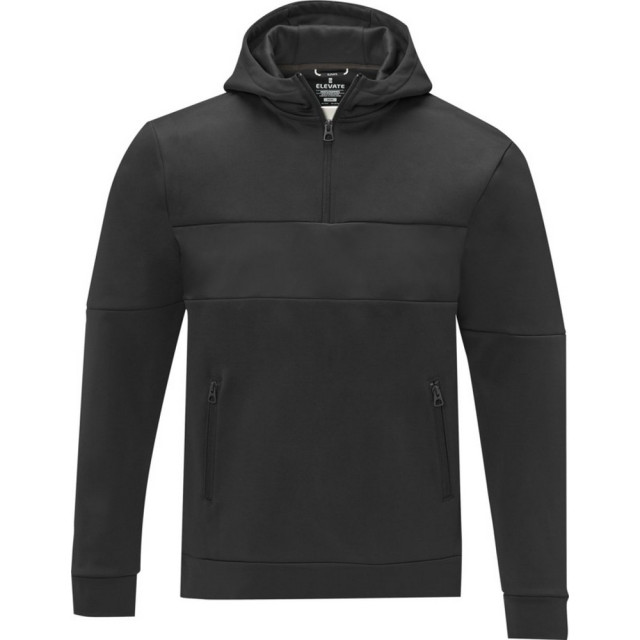 Elevate Life Heren sayan half zip hoodie UTPF4096_solidblack large