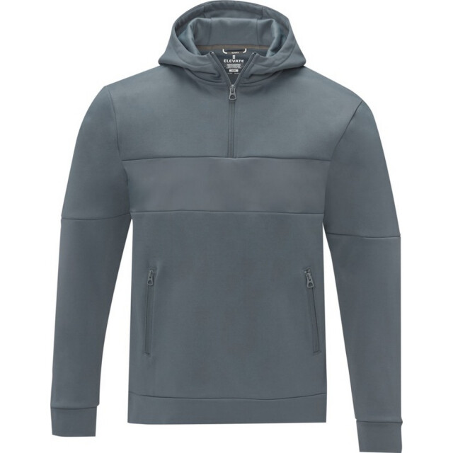 Elevate Life Heren sayan half zip hoodie UTPF4096_steelgrey large