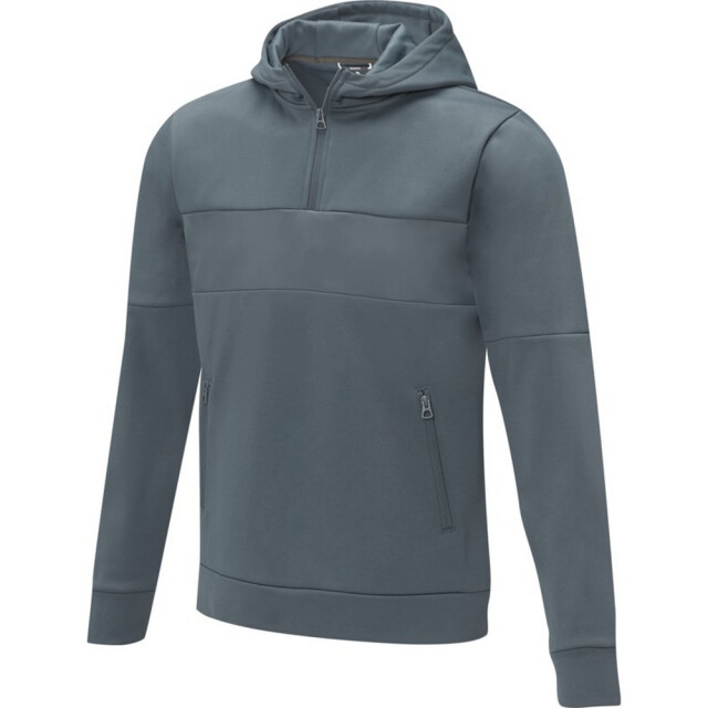 Elevate Life Heren sayan half zip hoodie UTPF4096_steelgrey large