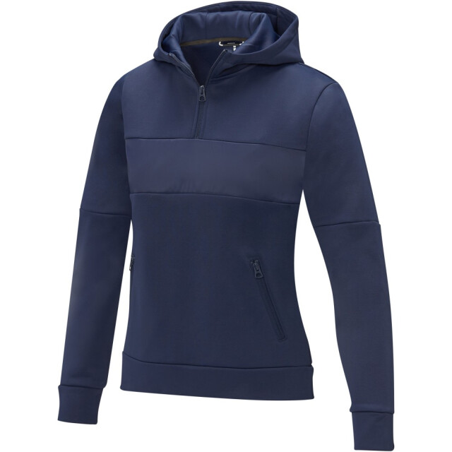 Elevate Life Dames anorak hooded half zip sweatshirt UTPF4080_navy large