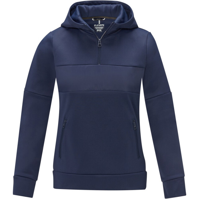 Elevate Life Dames anorak hooded half zip sweatshirt UTPF4080_navy large