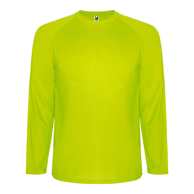 Roly Heren montecarlo sport t-shirt met lange mouwen UTPF4574_fluorescentyellow large
