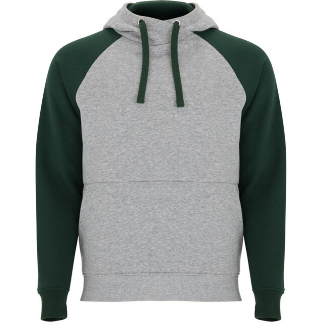 Roly Badet tweekleurige hoodie kinderen/kinderen UTPF4552_heathergreybottlegreen large