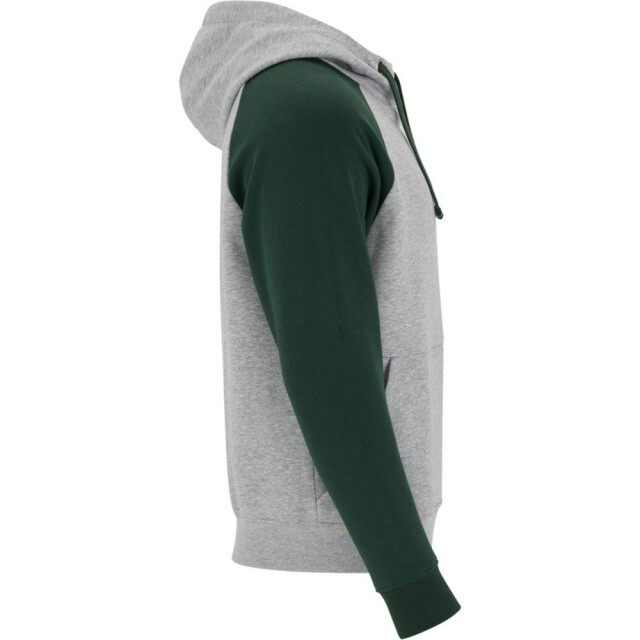 Roly Badet tweekleurige hoodie kinderen/kinderen UTPF4552_heathergreybottlegreen large