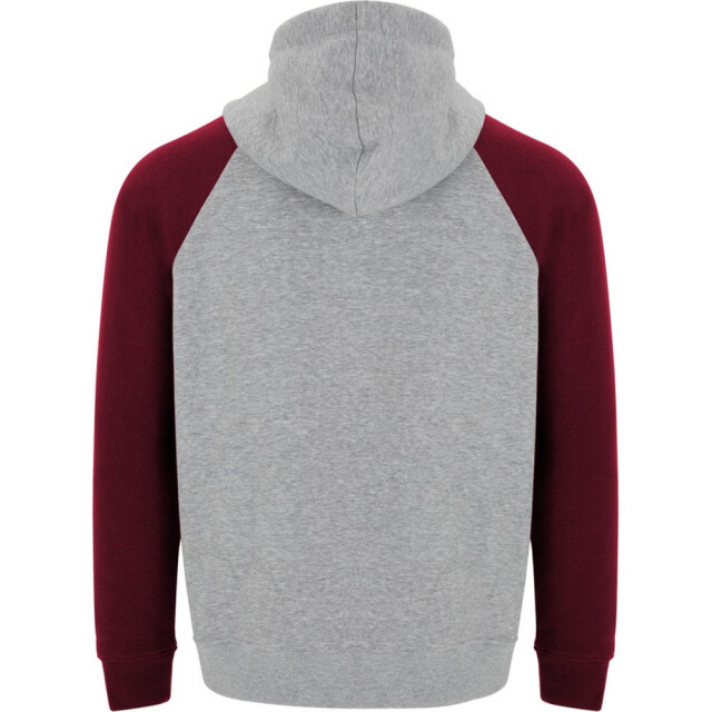 Roly Badet tweekleurige hoodie kinderen/kinderen UTPF4552_heathergreygarnet large