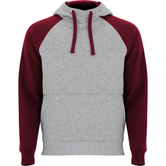 Roly Badet tweekleurige hoodie kinderen/kinderen UTPF4552_heathergreygarnet large