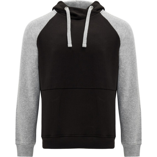 Roly Badet tweekleurige hoodie kinderen/kinderen UTPF4552_solidblackheathergrey large