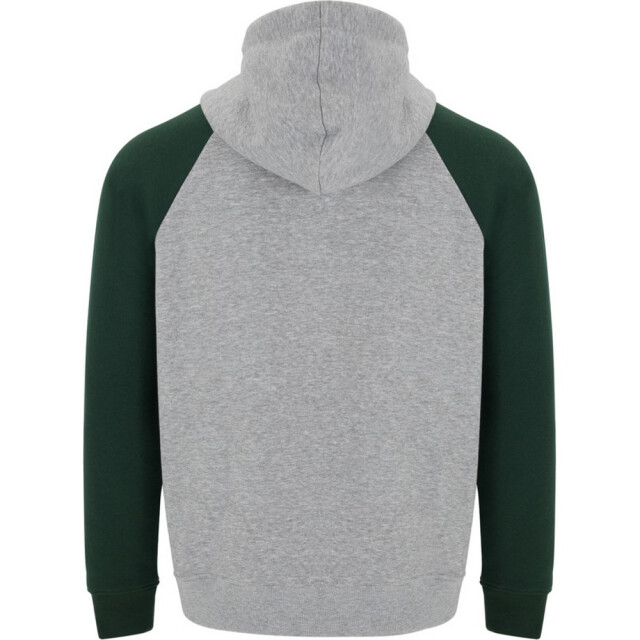 Roly Badet tweekleurige hoodie kinderen/kinderen UTPF4552_heathergreybottlegreen large