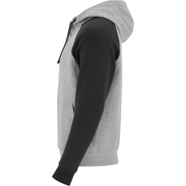 Roly Badet tweekleurige hoodie kinderen/kinderen UTPF4552_heathergreysolidblack large