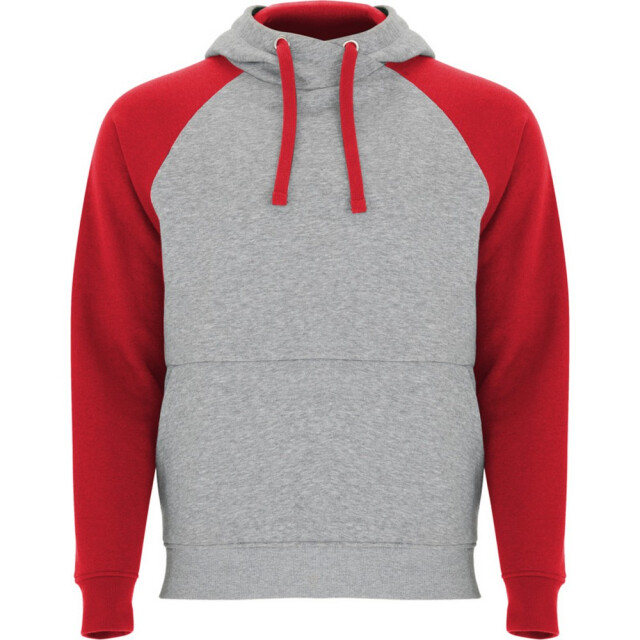 Roly Badet tweekleurige hoodie kinderen/kinderen UTPF4552_heathergreyred large