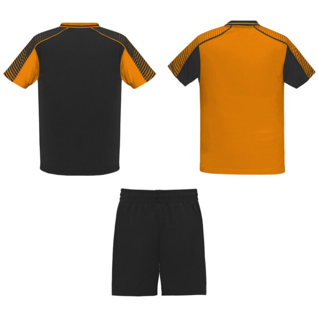Roly Unisex volwassen juve sports sportset UTPF4439_solidblackorange large