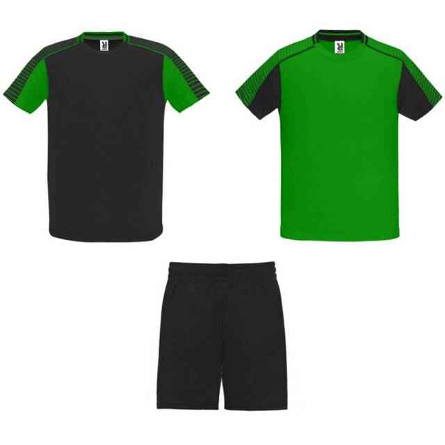 Roly Unisex volwassen juve sports sportset UTPF4439_ferngreensolidblack large