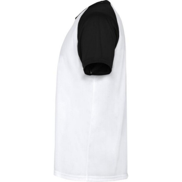 Roly Unisex volwassen indianapolis sport t-shirt met korte mouwen UTPF4436_whitesolidblack large