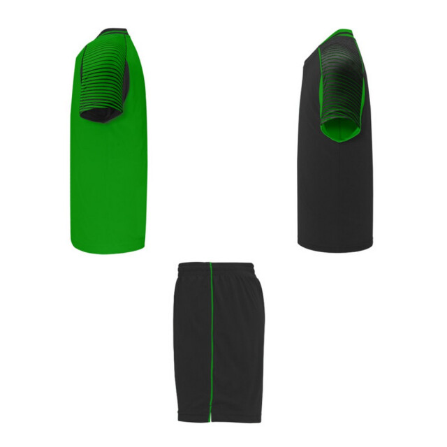 Roly Unisex volwassen juve sports sportset UTPF4439_ferngreensolidblack large