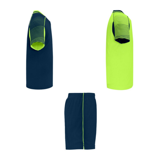 Roly Unisex volwassen juve sports sportset UTPF4439_navyblueflurogreen large