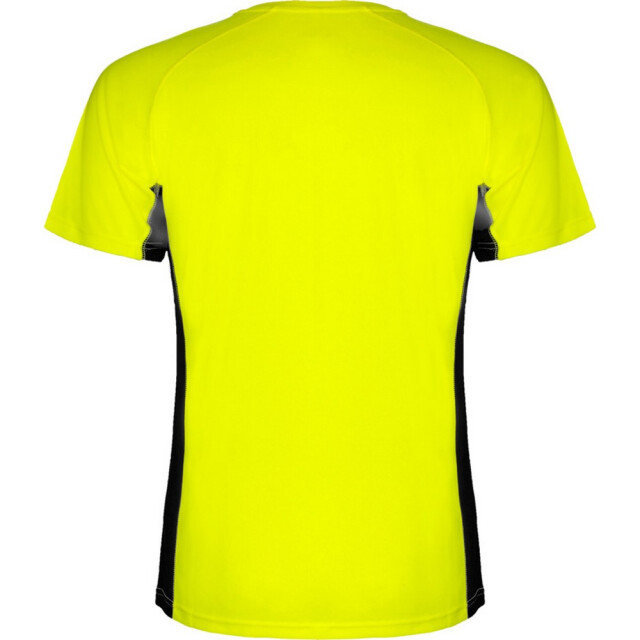 Roly Heren shanghai sport t-shirt met korte mouwen UTPF4434_fluorescentyellowsolidblack large