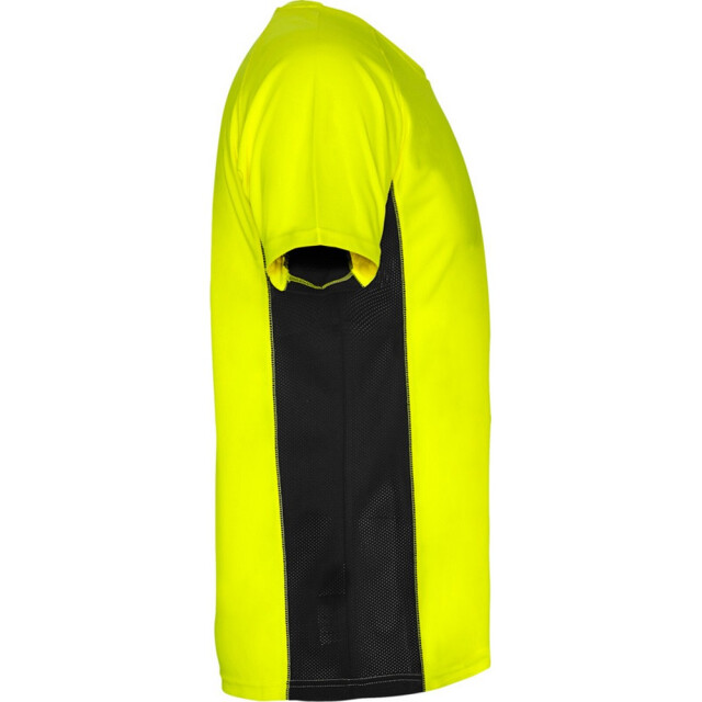 Roly Heren shanghai sport t-shirt met korte mouwen UTPF4434_fluorescentyellowsolidblack large