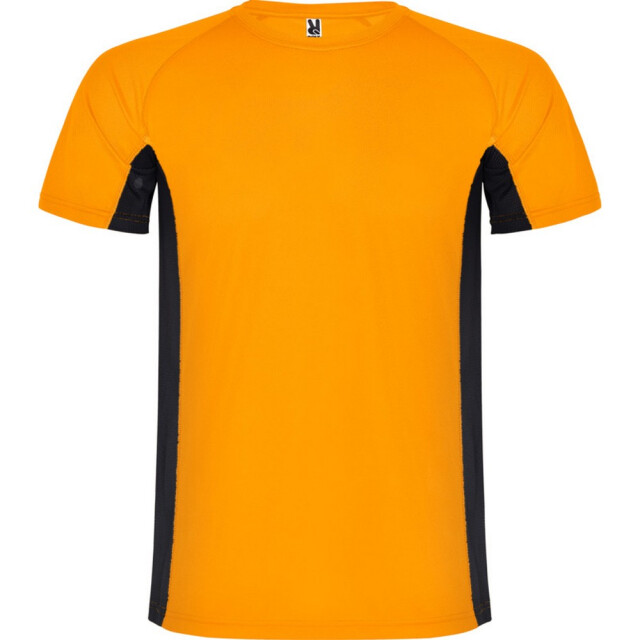 Roly Heren shanghai sport t-shirt met korte mouwen UTPF4434_fluorescentorangesolidblack large