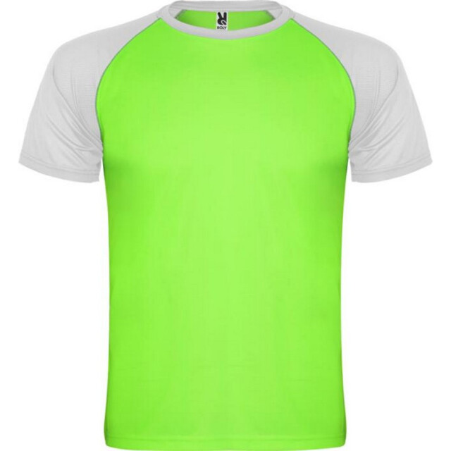 Roly Unisex volwassen indianapolis sport t-shirt met korte mouwen UTPF4436_white large