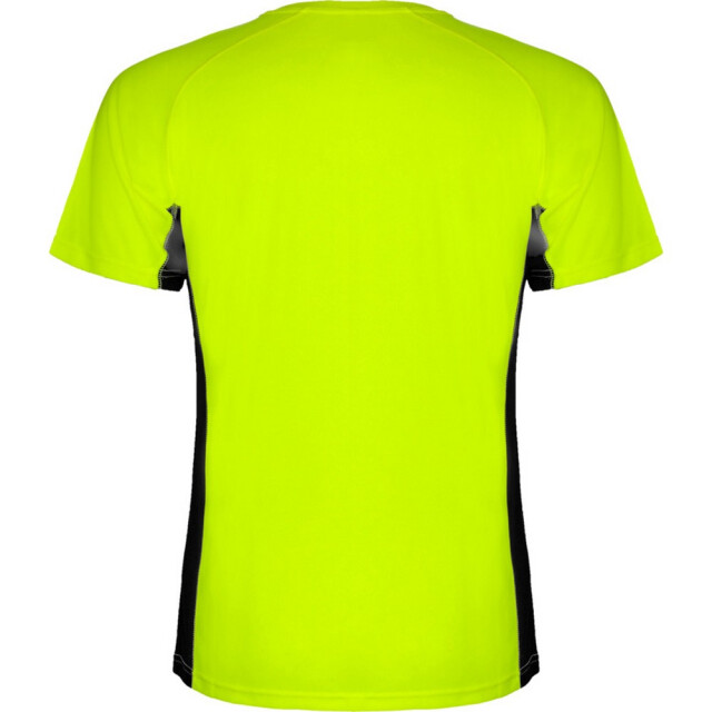 Roly Heren shanghai sport t-shirt met korte mouwen UTPF4434_fluorescentgreensolidblack large
