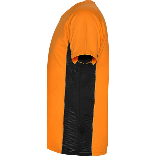 Roly Heren shanghai sport t-shirt met korte mouwen UTPF4434_fluorescentorangesolidblack large