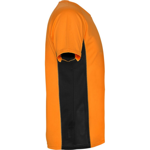 Roly Heren shanghai sport t-shirt met korte mouwen UTPF4434_fluorescentorangesolidblack large