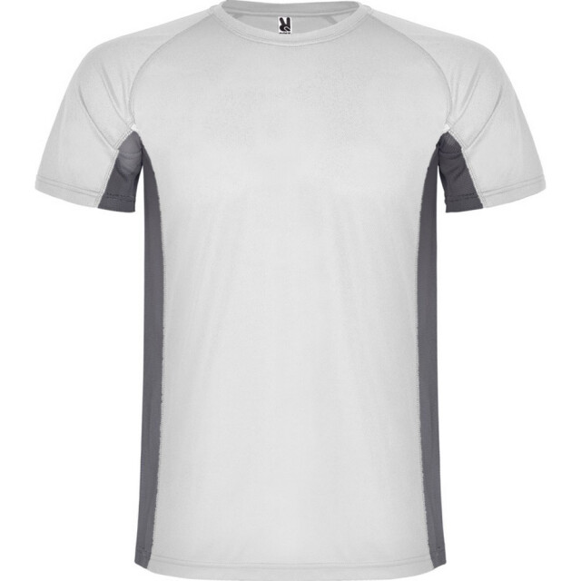 Roly Heren shanghai sport t-shirt met korte mouwen UTPF4434_whitedarklead large