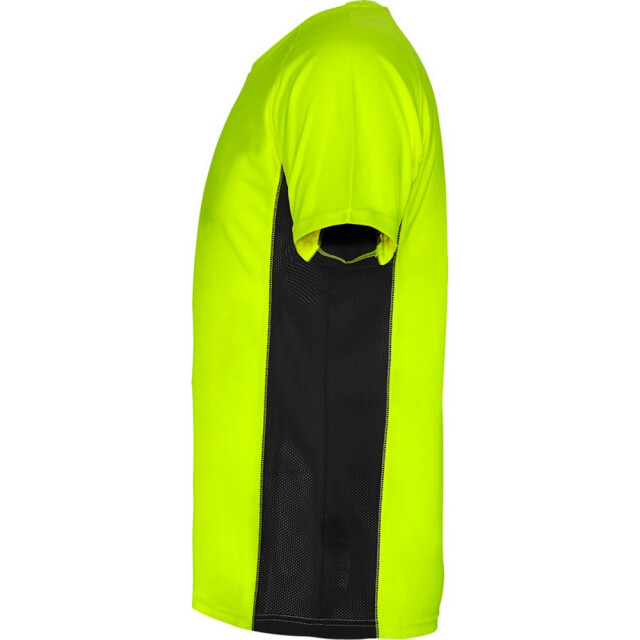 Roly Heren shanghai sport t-shirt met korte mouwen UTPF4434_fluorescentgreensolidblack large