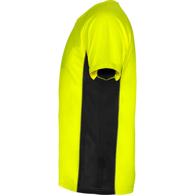 Roly Heren shanghai sport t-shirt met korte mouwen UTPF4434_fluorescentyellowsolidblack large