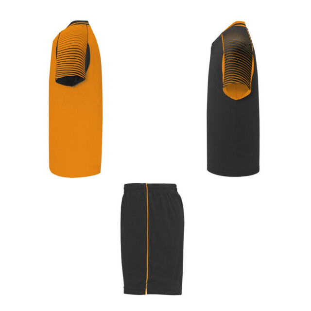 Roly Unisex volwassen juve sports sportset UTPF4439_solidblackorange large