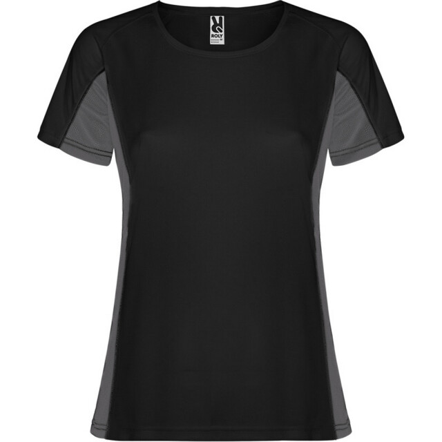 Roly Dames shanghai sport t-shirt met korte mouwen UTPF4435_solidblackdarklead large