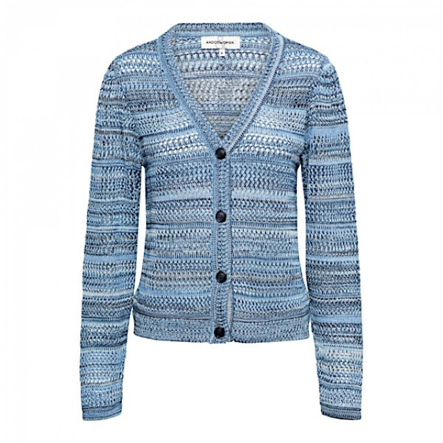 &Co Woman &co women vest babette light blue multi Babette - Light Blue multi large