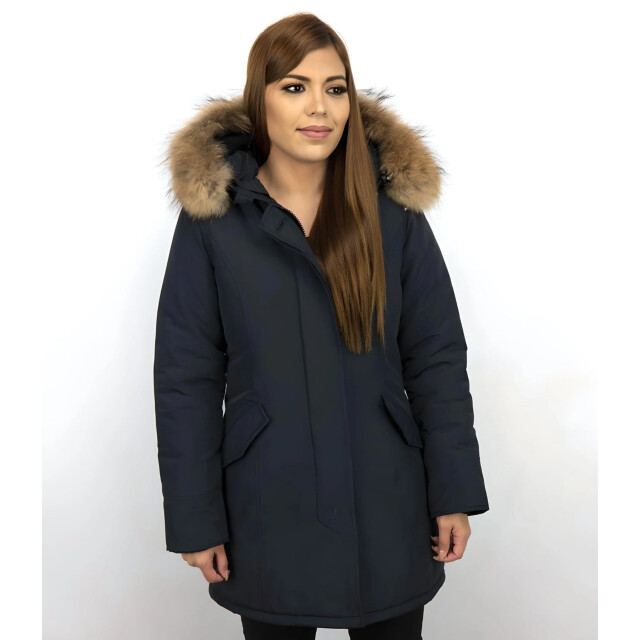 TheBrand Parka jas met bontkraag LB280PM-B large
