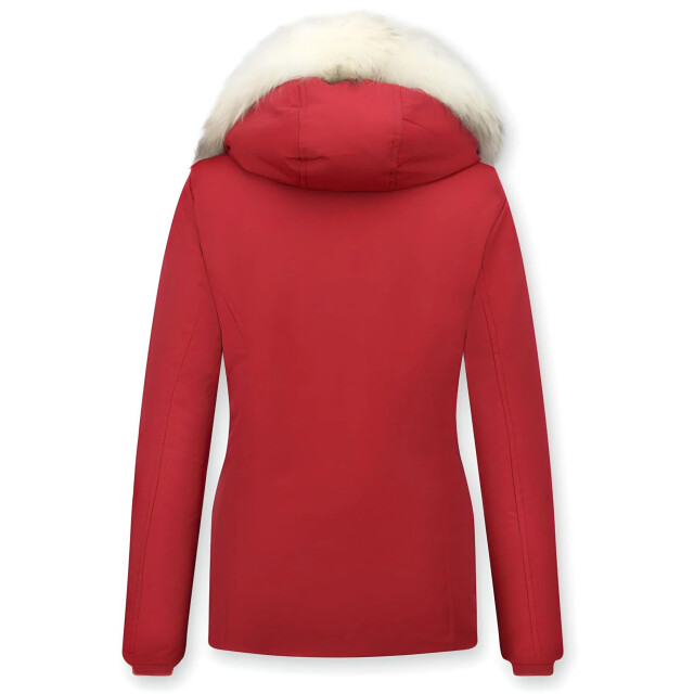 Matogla Winterjas rood bontkraag 5897R large