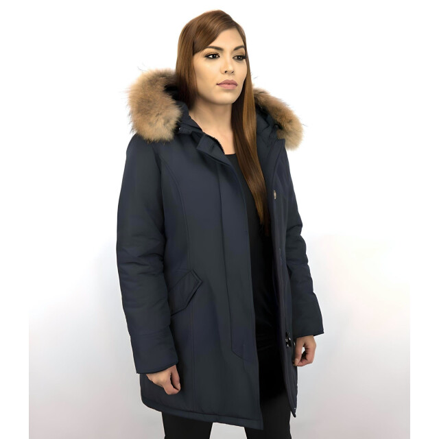 TheBrand Parka jas met bontkraag LB280PM-B large