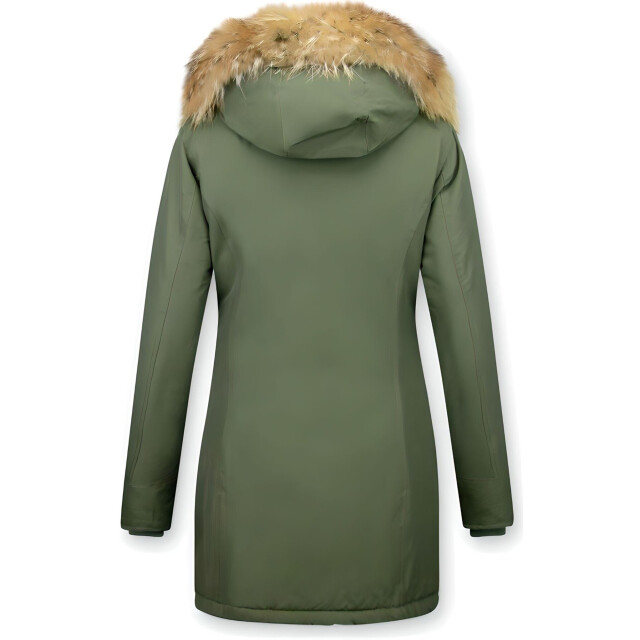 TheBrand Lange parka jas met bontkraag LB280PM-G large