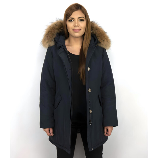 TheBrand Parka jas met bontkraag LB280PM-B large